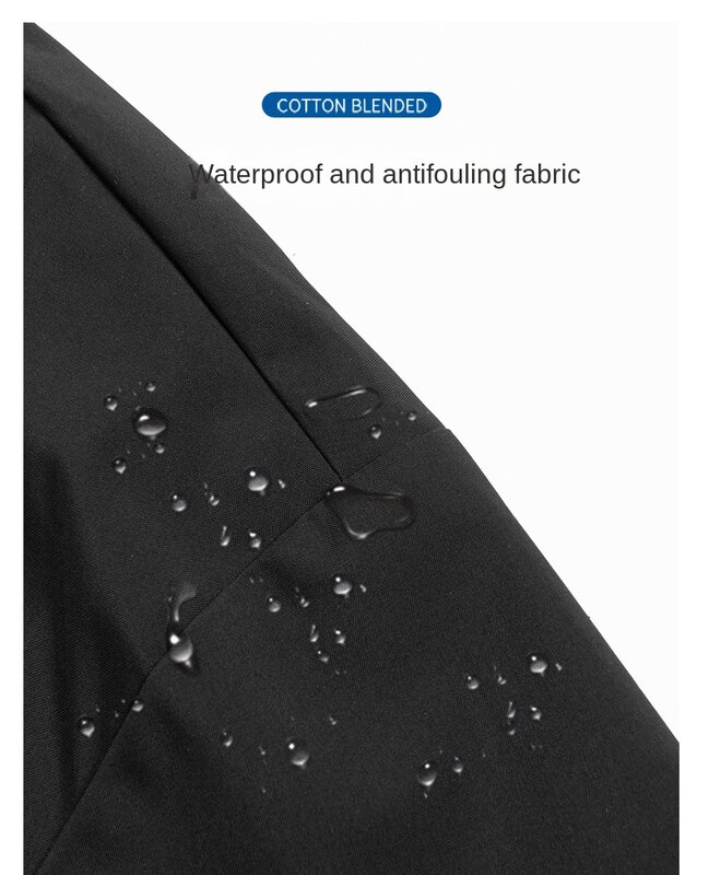 ChimBrand-Veste d'assaut coupe-vent multi-poches pour couple, veste à capuche imperméable, monochrome, document At, décontracté, nouveau, 2024