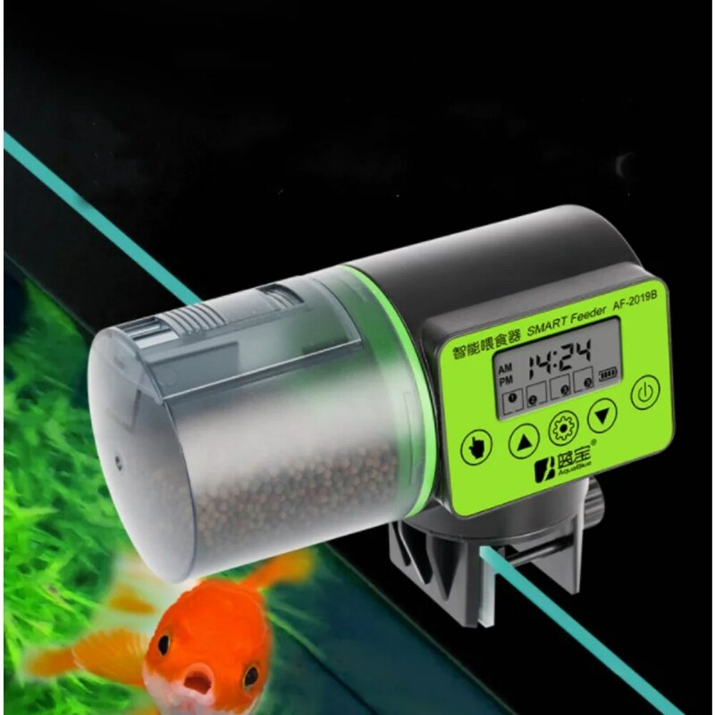 200ml Intelligent Silence Timing Safety Auto Fish Food Dispenser vacanze acquario o acquario Smart Automatic Fish Feeder