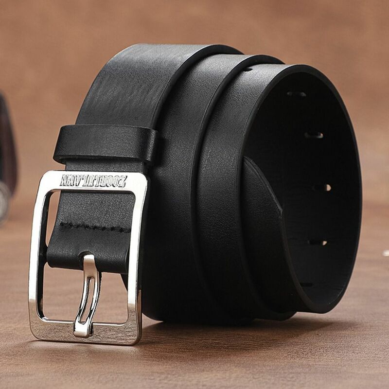 Luxury Design Leather Belt Fashion Casual Versatile Pin Buckle Waistband Waist Strap