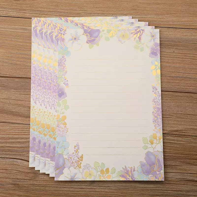 8 teile/paket a5 Vintage Brief Papier Schreibpapier niedlichen Brief Pads für Umschlag stationäre Papier Hochzeits feier Einladung liefert