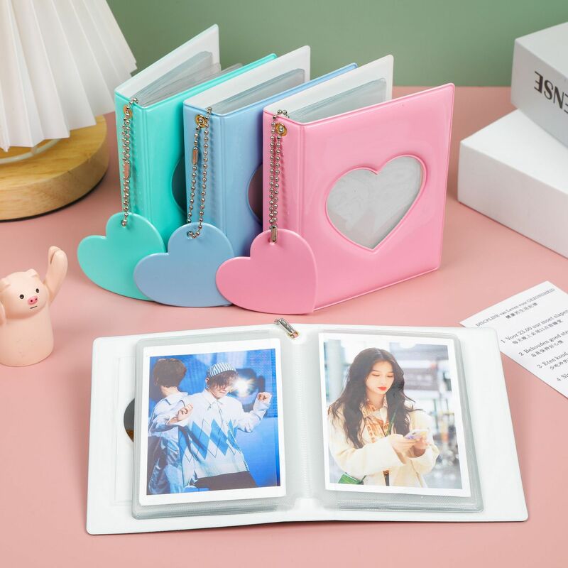 32 Pockets Photo Album 3 Inch Card Holder Candy Color Hollow Photocard Holder Binder Photocards Collect Book