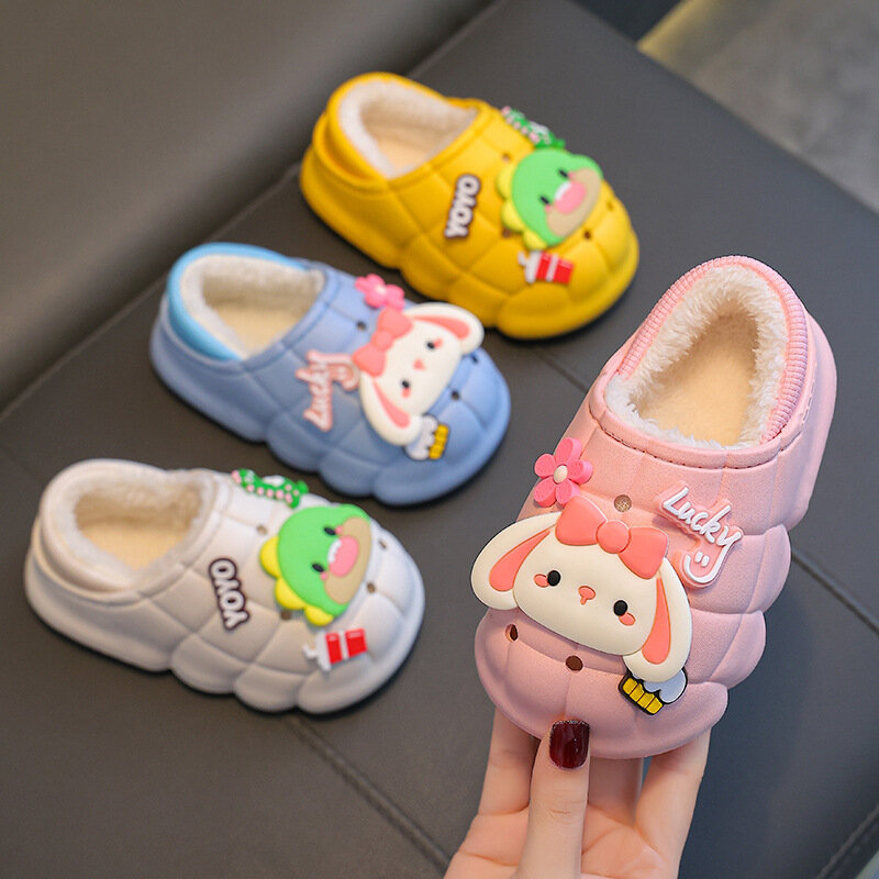 Kawaii Girl Sanrio My Melody Cotton Slippers Wear Outside Water Proof Anime Figure Winter Cotton Shoes Cartoon Sweet New Style