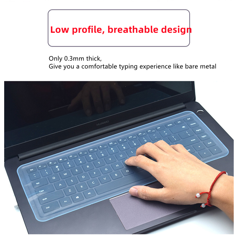 แล็ปท็อปเดสก์ท็อปคีย์บอร์ดสากลกันน้ำแป้นพิมพ์ป้องกันกรณีป้องกันฝุ่น Keyskin 12-17นิ้วสำหรับ Macbook Notebook