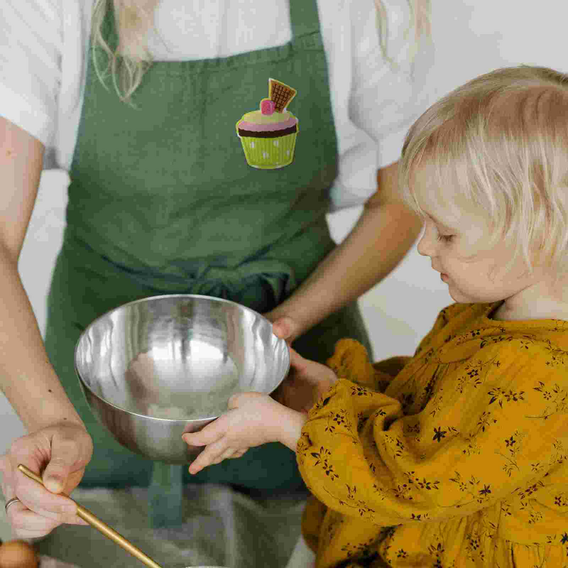 13 buah perlengkapan jahit kue kain stiker Cupcake Patch besi Patch bordir lencana DIY