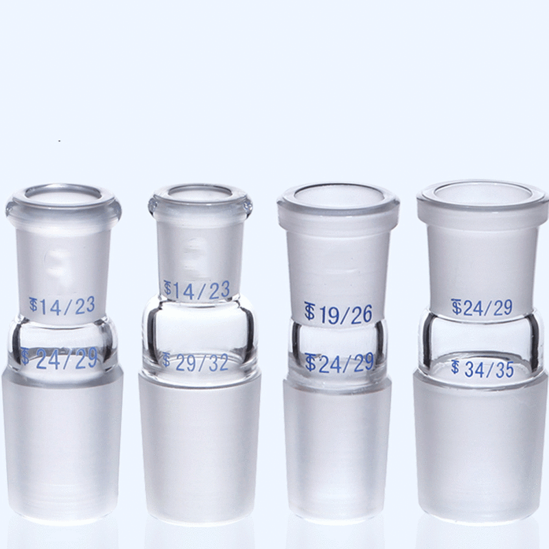 14/23 19/26 24/29 29/32 34/35 40/38 50/42 Female To Male Boro. Glass Joint Glass Reducing Transfer Adapter Glassware Laborotary
