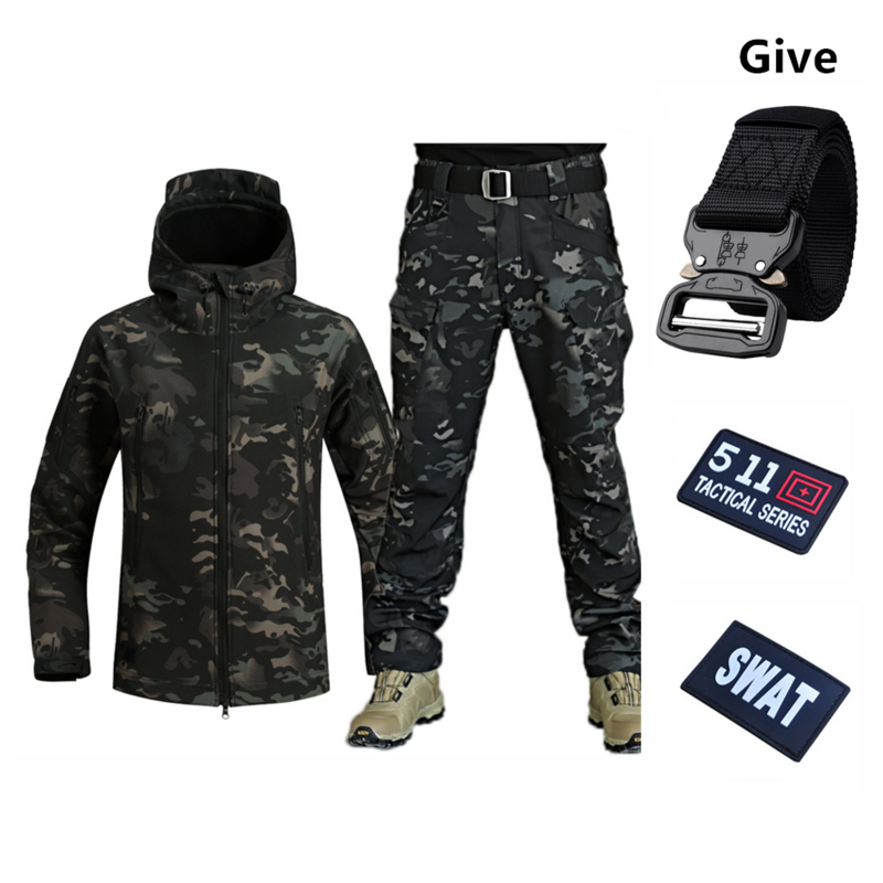 Gifts Armbands Shell Winter Thickened Plush Waterproof Special Tactical Training Breathable Windproof Charging Suit