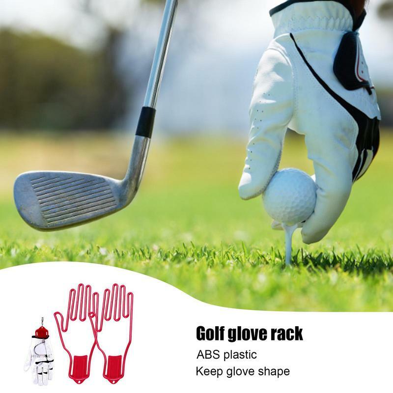 Tragbarer Golf handschuh halter Schlüssel bund halter Rack rahmen Trockner Kleiderbügel Trage Sport golfer Werkzeug hand geformter Handschuh für Torhüter