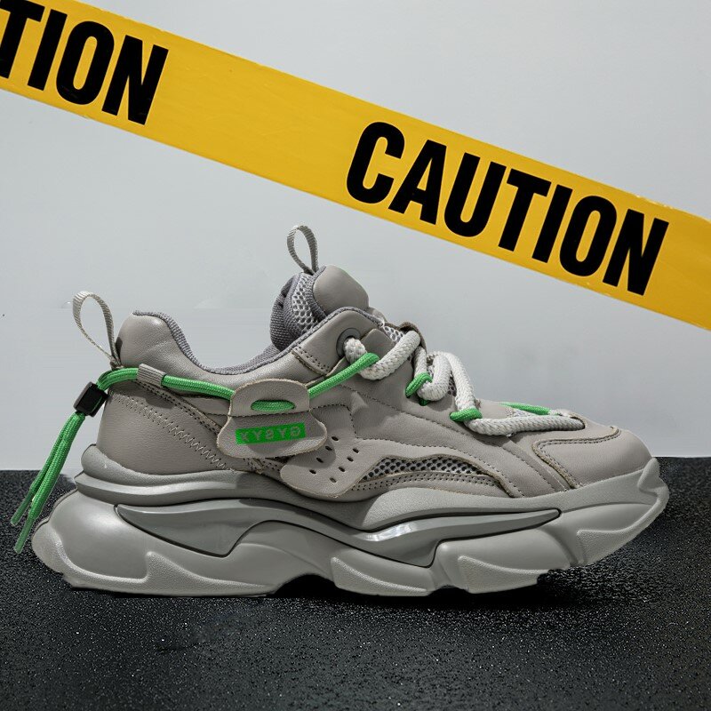 Кроссовки Dad Shoes для мужчин, модная дышащая Спортивная обувь на платформе, низкие топы, на шнуровке, удобная мужская обувь