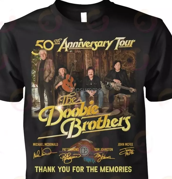 The Doobie Brothers perayaan 50th Anniversary, terima kasih untuk kaus kenangan Anda