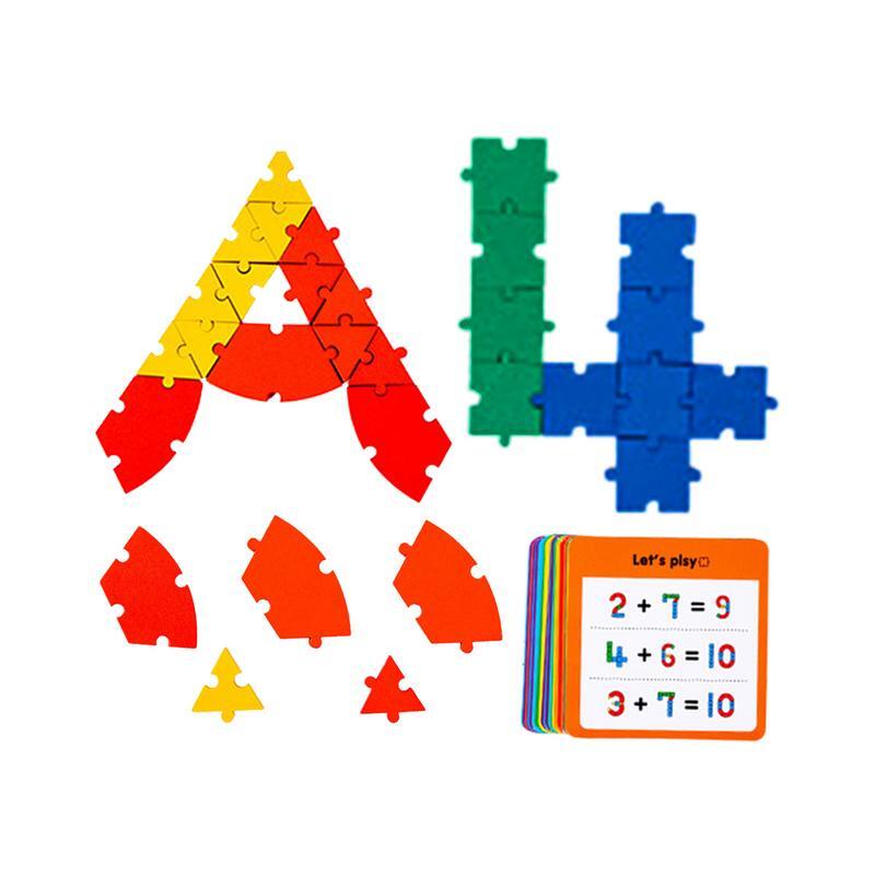 Puzzle en Bois Montessori pour Enfant, Jeux d'ApprentiCumbria, de Société, Jouets, Lettres et Chiffres, pour la Motricité Fine