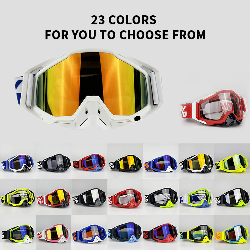 Lunettes de protection tout-terrain pour motocross, lunettes de soleil de cyclisme, lunettes de moto VTT RL, 100