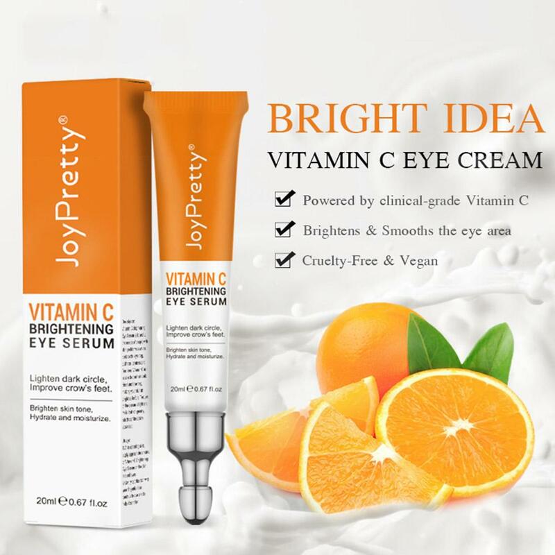 VC Whitening Eye Cream Anti Dark Circle Wrinkle Removal Eye Bags Skin Beauty Firming Health Eyes Care Lightening Serum Crea Y3W6