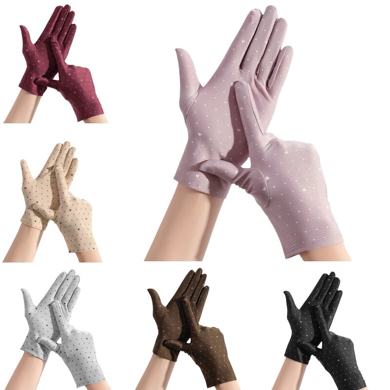 Summer Sun-proof Glove Skin-friendly Gloves for Teens Men Cycling Hiking Fishing
