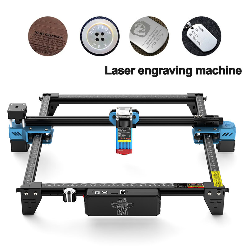 Twotrees TTS 40W 80W Laser Engraving Machine Compressed Spot High-precision Woodworking Cutting Metal Leather Laser Marking DIY