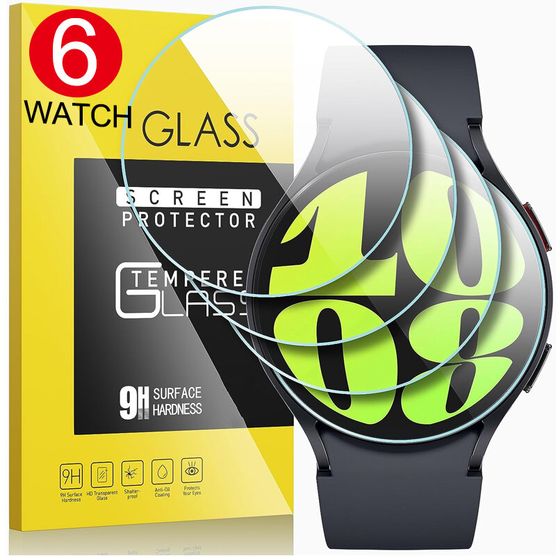 Vidrio para Samsung Galaxy Watch 6/ Watch6 Classic, Protector de pantalla transparente HD de 40mm, 44mm, 43mm, 47mm, vidrio templado de 1 a 5 piezas