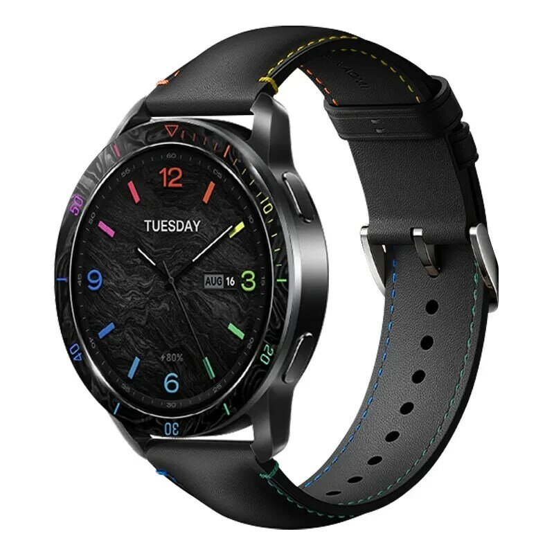 Correa de cuero Original para Xiaomi Watch S3/S2/S1 Pro, pulsera suave activa para reloj, Color 2/1, serie deportiva, accesorios de banda, 22MM