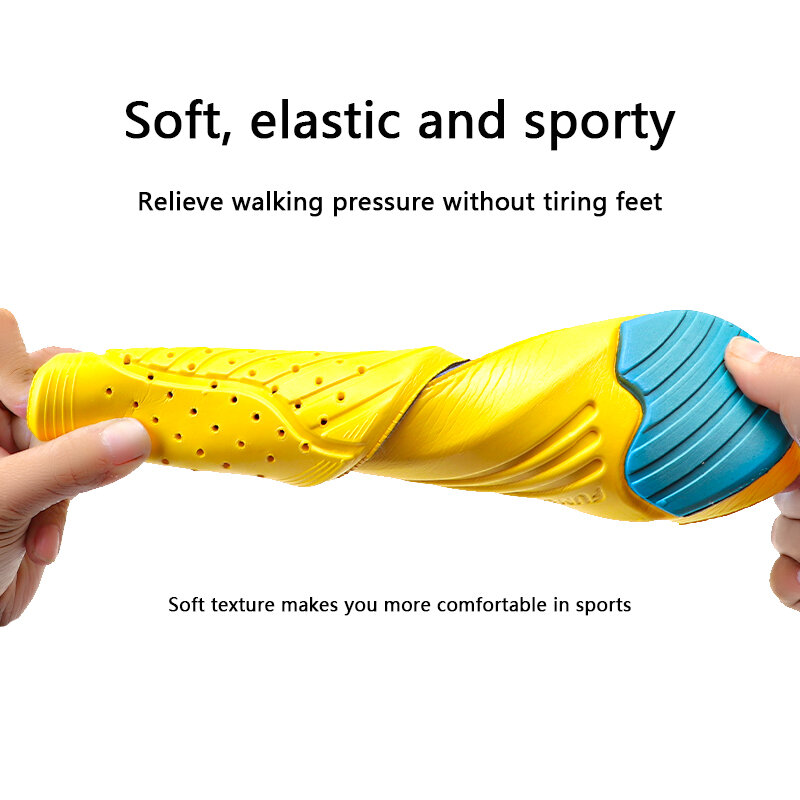 Espuma de memória esporte palmilhas absorção de suor almofadas de corrida esporte sapato inserções palmilhas respirável cuidados com os pés masculino tamanho 35-45 hd1