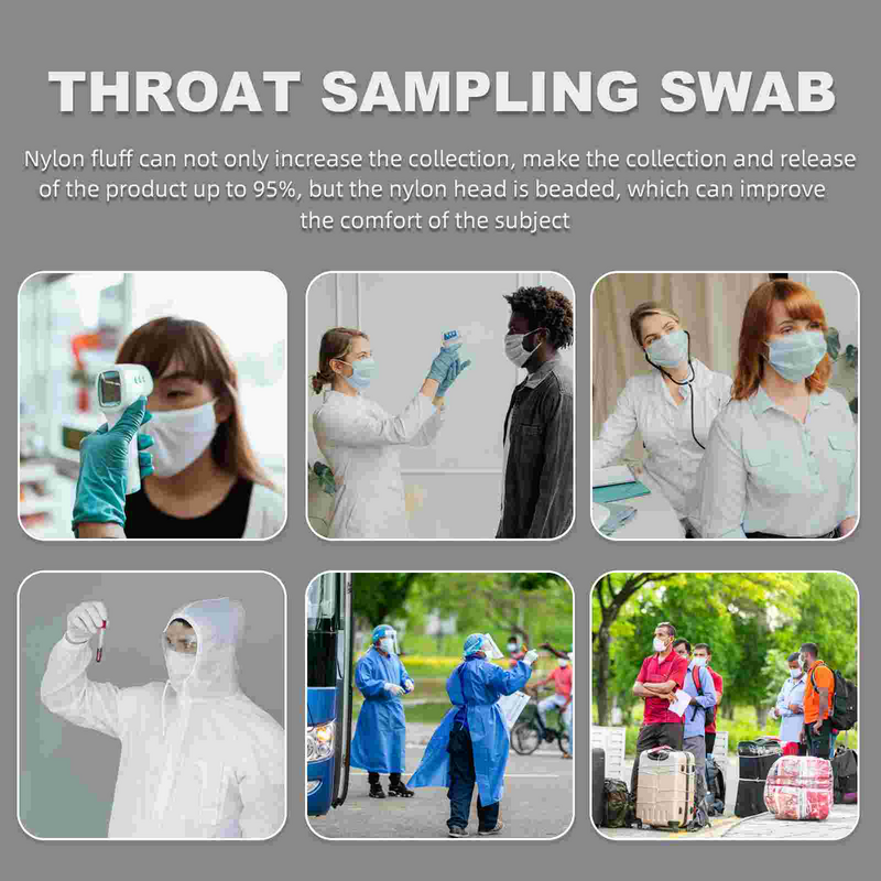 Sampling Swab Swabs Accessory Portable Pharynx Multi-function Throat Convenient Supply