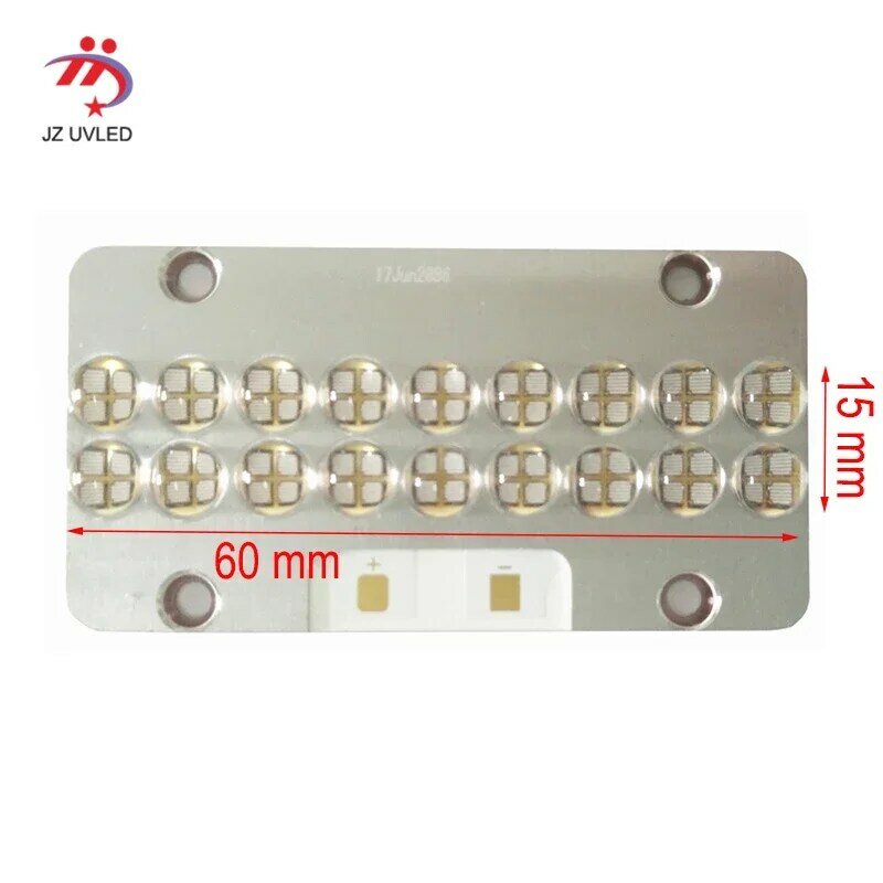 โมดูล LED UV 601556 A8D สำหรับเครื่องพิมพ์ยูวีเจล lampu curing UV แบบแท่นวางหมึกเคลือบเงาโคมไฟแห้ง365nm หลอดไฟอัลตราไวโอเลต395นาโนเมตร