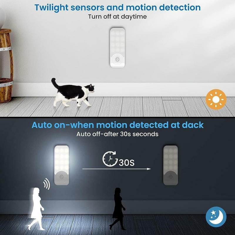 Luz de armario con Sensor de movimiento recargable por USB, accesorios de iluminación de interior novedosos para habitación de niños y cocina