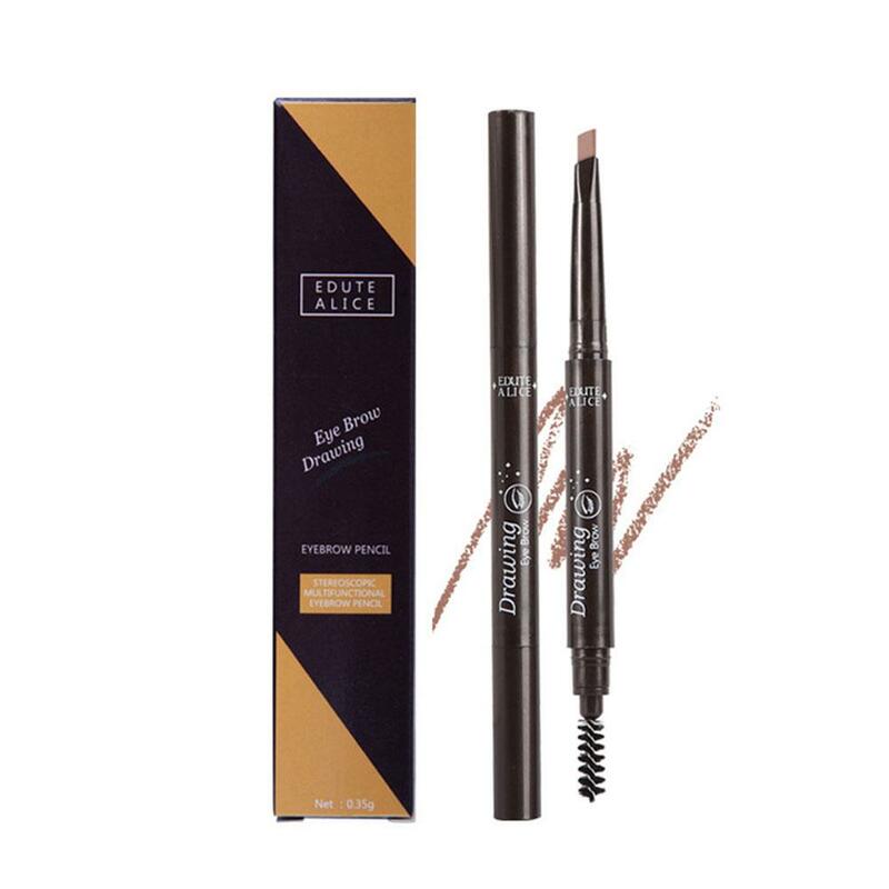 Fine Eyebrow Pencil With Double Head Automatic Rotation, Eyebrow Free Makeup Makeup Waterproof Pen And Line Pencil One W4Z0