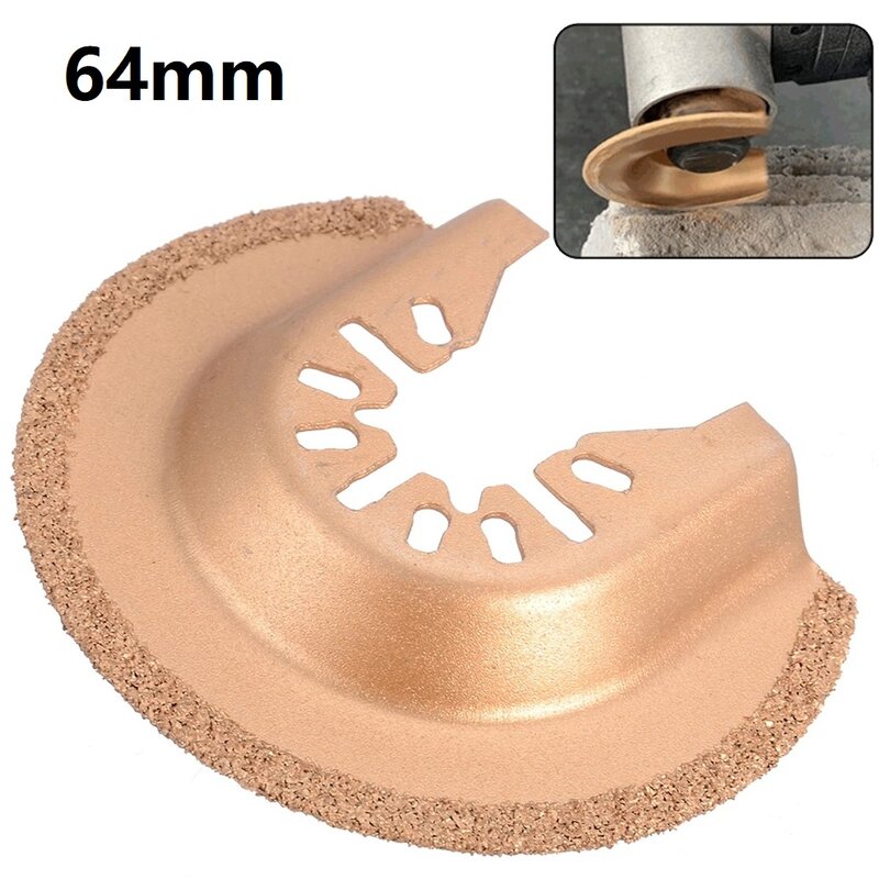 64mm Oscillating Tool Quick Release Multi-function Tool Diamond Saw Blade Rough Sanding Cutting Tools