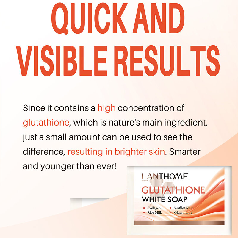 Glutationa Whitening Hand Soap, reduzir a pigmentação, Fade Black Spot, Dead Skin Lightening, Brightening Face, Glowing Ski