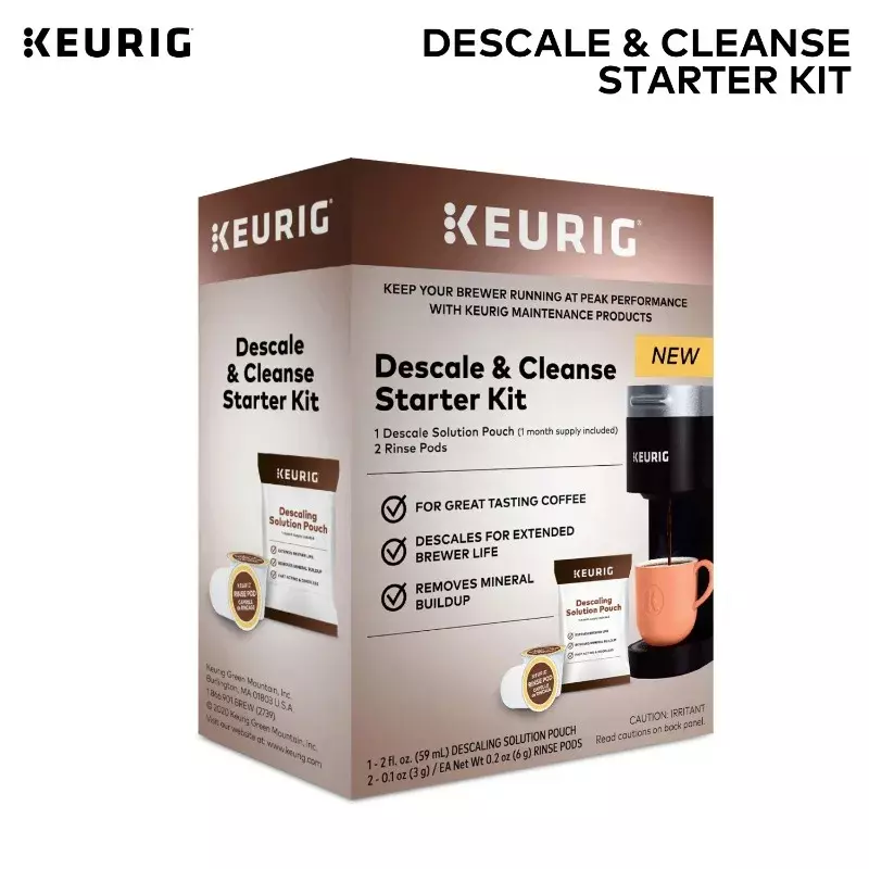 Keurig Descale and Cleanse Starter Kit for Keurig Brewers