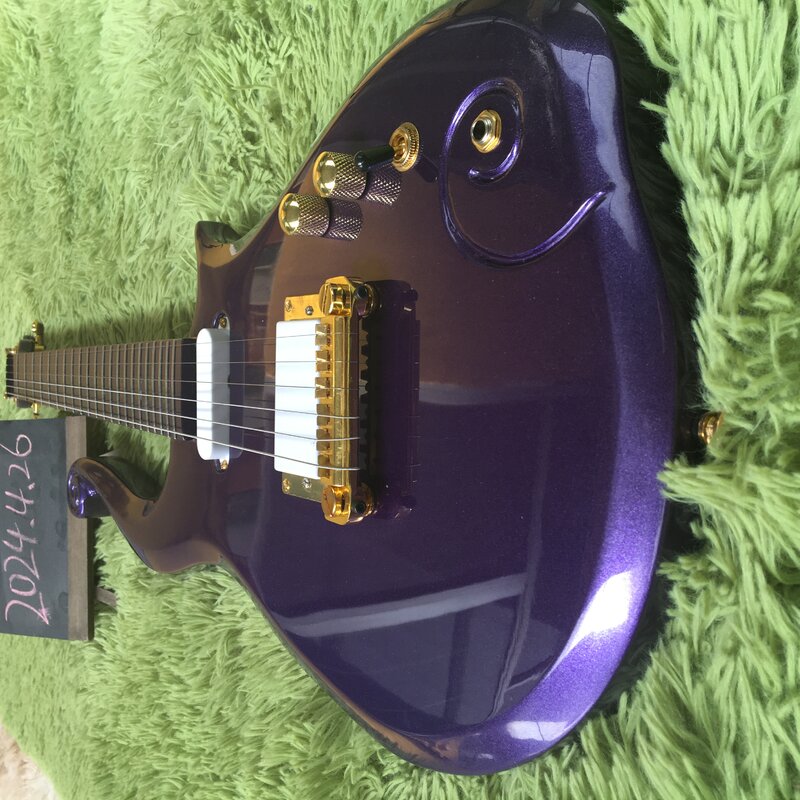 Kostenloser Versand 6 Saiten lila E-Gitarre Prince Cloud Gitarre auf Lager bestellen sofort Gitarren Mahagoni Body Guitarra