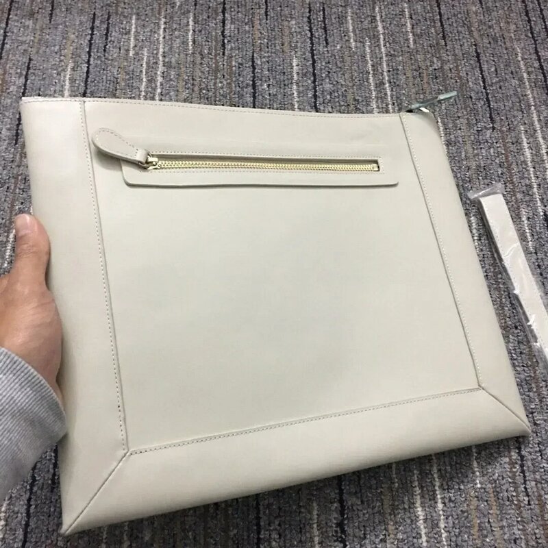 Fashion tas tangan kulit asli tas tangan mewah berhiaskan warna-warni kualitas tinggi tas komputer tas Clutch