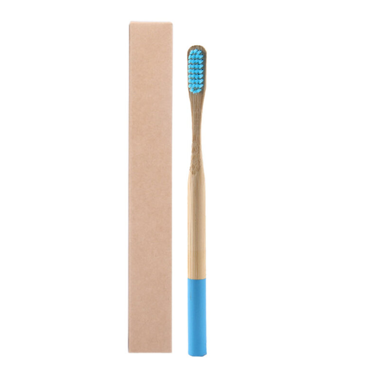 Escova De Dentes De Bambu Puro, Escova De Limpeza Oral De Nylon, Cerdas Suaves Do Carvão, Ferramenta De Dentes