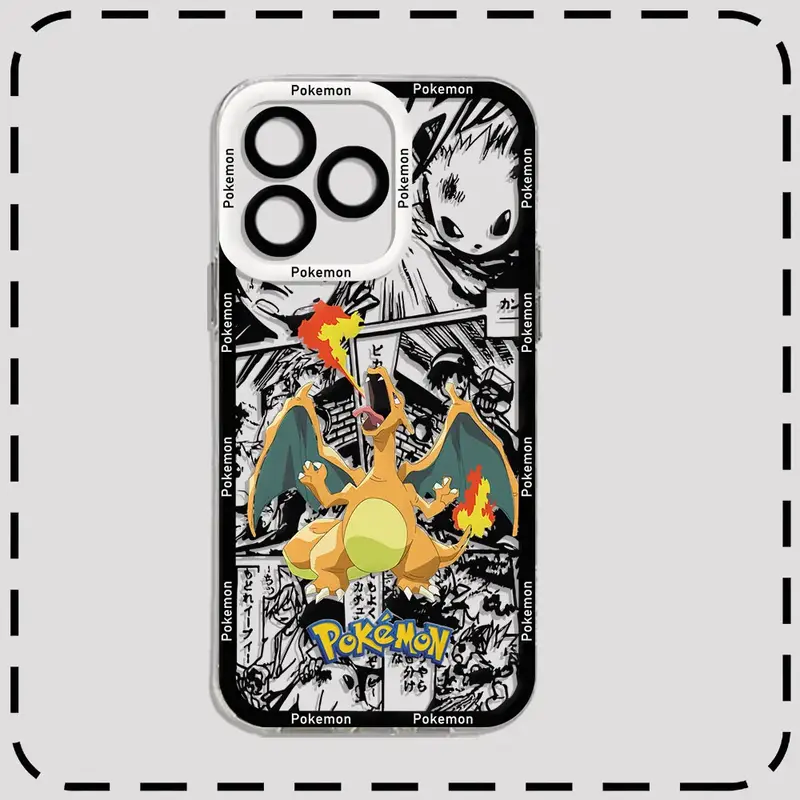 Anime Psyducks Pikachus Phone Case For Xiaomi Redmi Note 13 12 12C 11 10 10C 10s 9 9s 9A 9T 9C 8 7 Pro Max 4G 5G Pokemons Cover