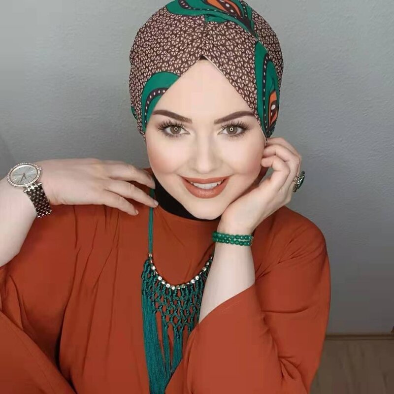 Abaya muslimischen modalen Hijab Hijabs für Frau Abayas arabischen Schal Jersey Kleid Frauen Turbane Kopf Instant Under cap Wrap islamische Mütze