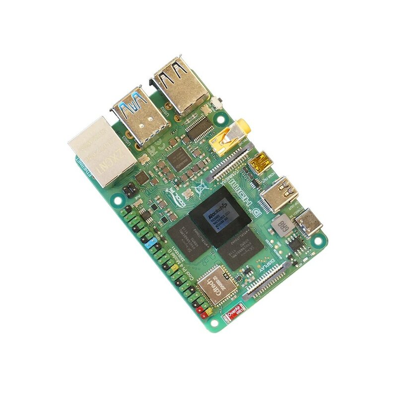 Cool Pi Rockchip RK3588S 5.8G/ 2.4G Wifi + BT Gigabit Ethernet บอร์ดเดี่ยว8-Core 64bit CPU,6 TOPS AI NPU