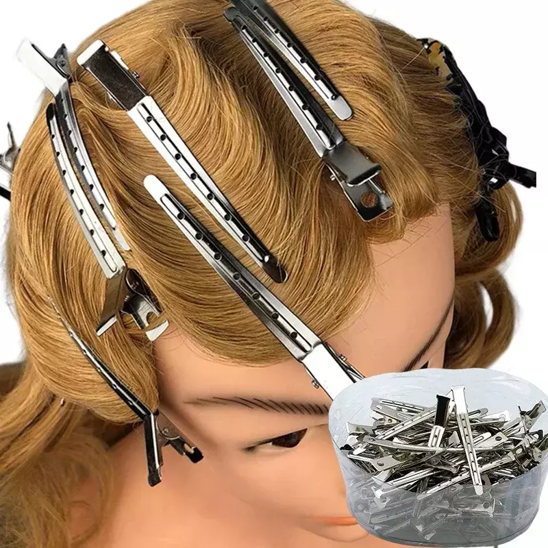 Metalowe spinki do włosów do stylizacji spinki do włosów profesjonalne zaciski do włosów korzonka puszyste narzędzia klips DIY akcesoria do włosów
