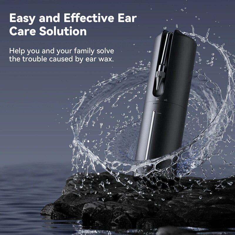 Alat pembersih telinga Kit penghilang lilin telinga jarum suntik pencuci air isi ulang dengan 4 mode penyiram irigasi pembersih telinga untuk Dewasa Anak