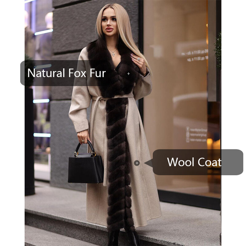 Abrigo de piel para mujer, chaquetas de invierno