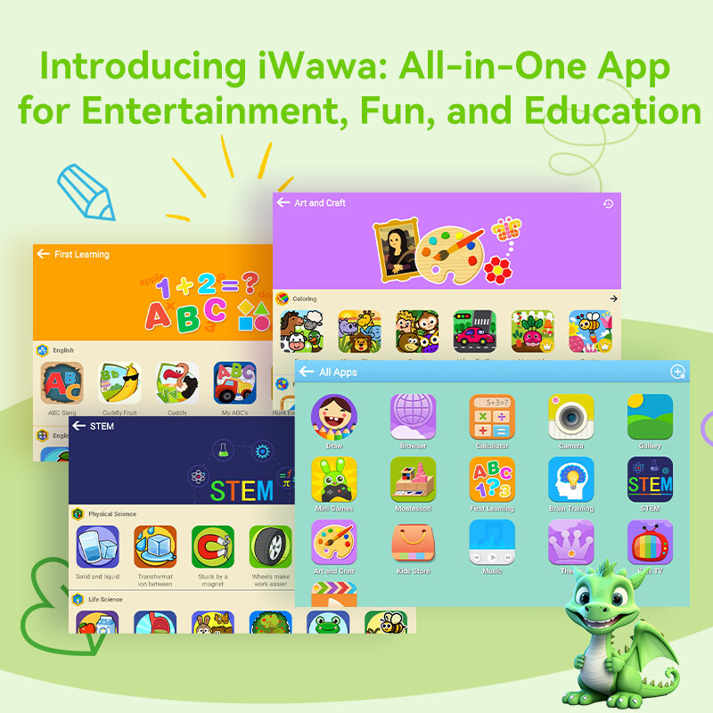 Iwawa Alldocube-iPlay50 mini liteバージョンのタブレット,Android 13, 8インチの仮想メモリ,4GB RAM,64GB rom,幼児教育