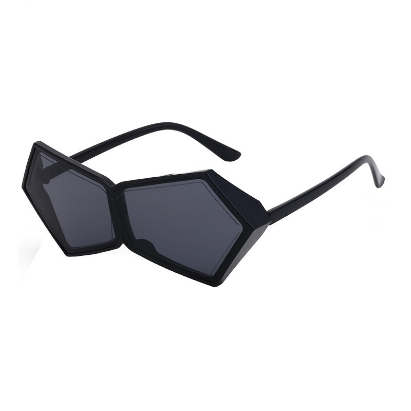2024 New INS Polygonal Women's One piece Sunglasses Fashion Men's Driving Windshields Trendy Dustproof Goggles Sun Visors UV400