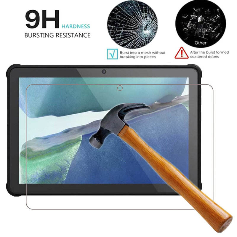 Protector de pantalla para tableta Oukitel RT2, película protectora de 10,1 pulgadas, dureza 9H, anticaída, HD, transparente, 10,1 pulgadas
