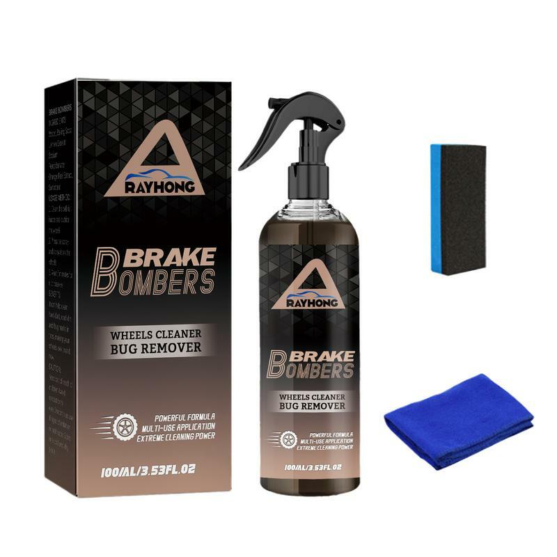 Iron Remover Wheel Cleaner Wheel Cleaner Cleaning Spray Dust Remover Brake Dust Cleaner Professional Polishing Car Cleaner Kit