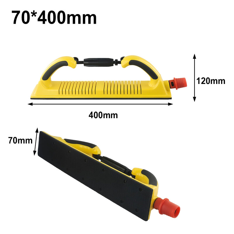 Professional Tool for Car Cleaning with Dry Grinding Hand Push Board Car Cleaning Rectangular Arc Sandpaper Handle
