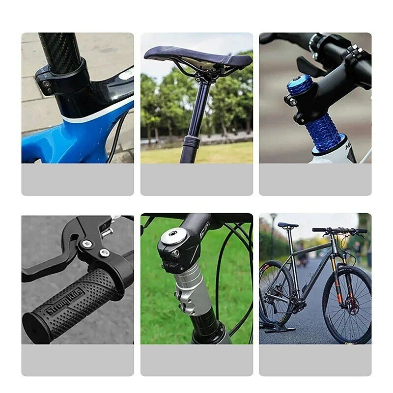 Agente antiderrapante de fibra de carbono de bicicleta, Road Mountain Seat Tube Paste, Bike Guiador, 10ml