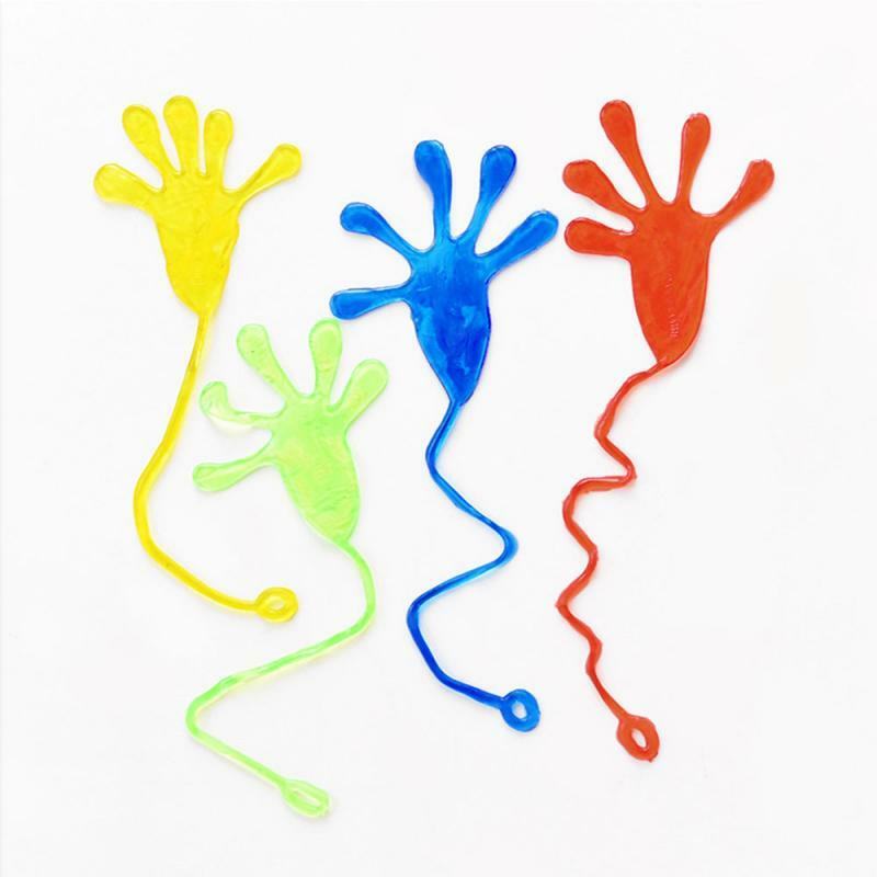 50pcs Children's Soft Palm Toy Sticky Hands Palm Party Favor Toy Party Wall Toy Novelties Prizes For Baby Kids Fun Birthday Gift