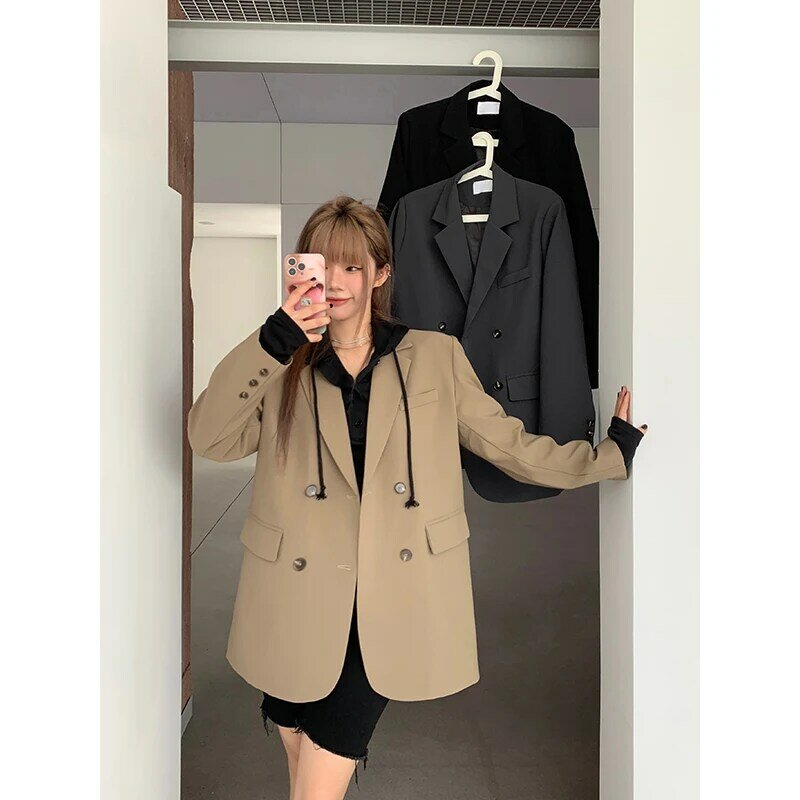 UNXX Real Shot 2023 wiosenny i jesienny nowy moda wysokiej jakości luźny kombinezon kurtka damska prosta kurtka damska biurowa wysokiej jakości