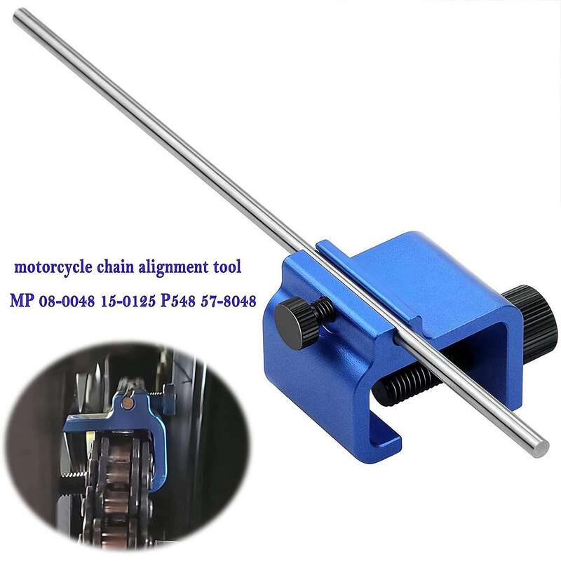 Universal Quick Accurate Motorcycle Chain Alignment Tool Aluminium Alloy Sprocket Chain Adjusting Tool Motorbike Chain Alignment