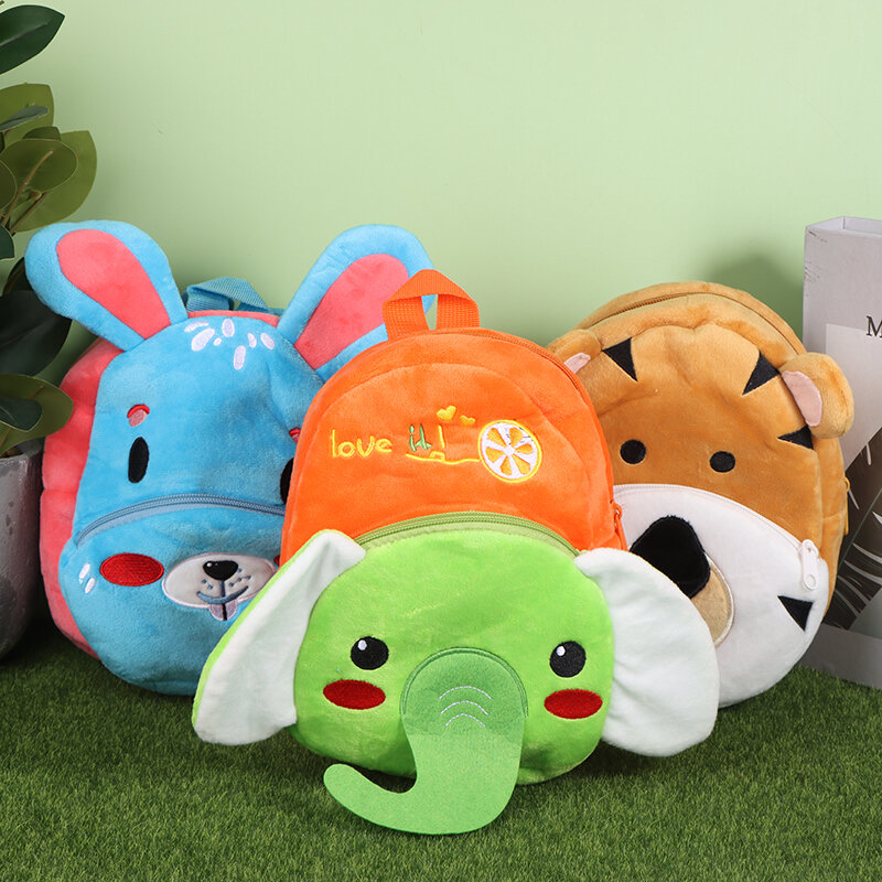 Детский плюшевый садовый рюкзак с мультяшными животными идеально подходит для детского сада дошкольного возраста милый плюшевый рюкзак для мальчиков и девочек