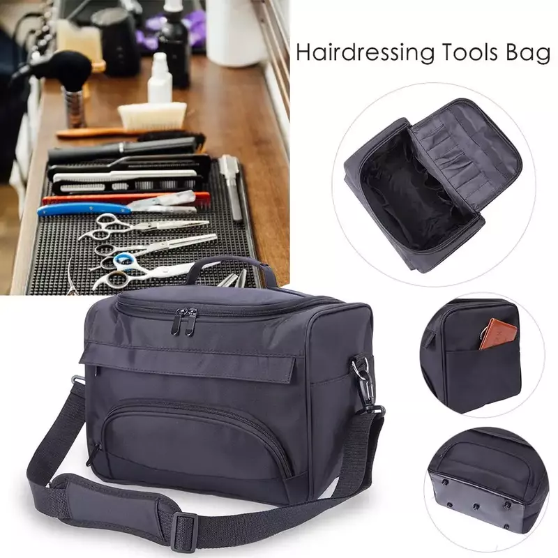 Professional Large Barber Tools Bag Salon Hairdressing Hair Styling Tools Clipper Comb Scissors Case Storage Bag