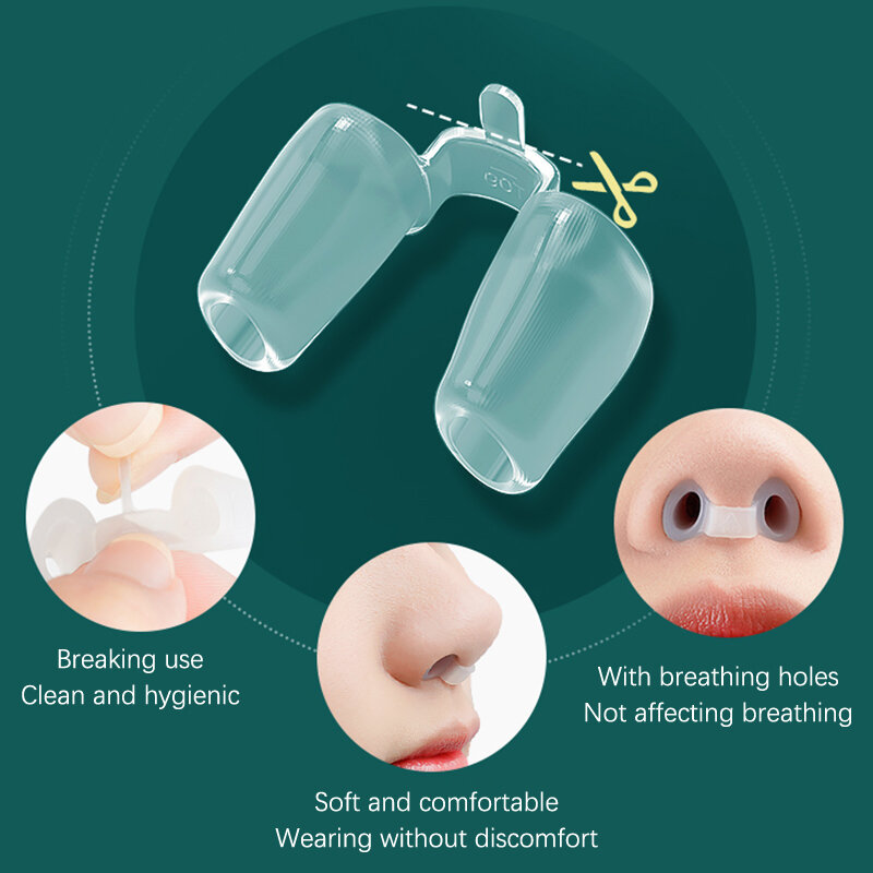 Soporte de fosa nasal de rinoplastia postoperatoria, moldeador de silicona, fijador de corrección de nariz torcida, Clip de Nariz de Gel de sílice