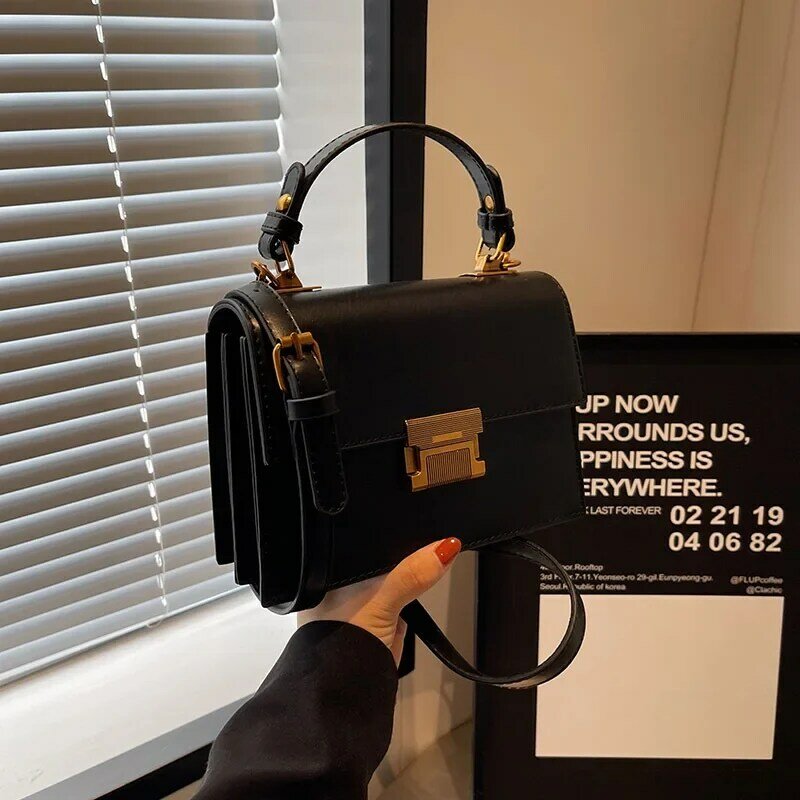 Small for Women 2024 New All-Match Advanced Texture Messenger Fashion Solid Color Portable Shoulder Small Square Bag